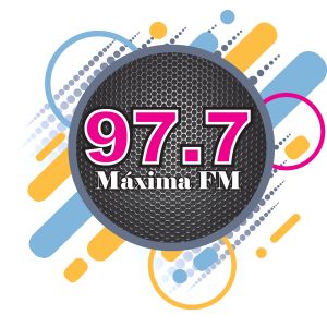 Logotipo de la emisora ​​de radio Maxima FM 97.7