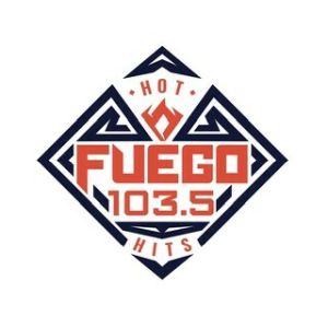 Logotipo de la emisora ​​de radio KHHM Fuego 103.5 FM