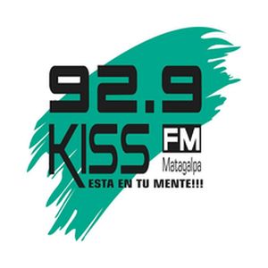 Logo of radio station Radio Kiss 92.9 FM Matagalpa