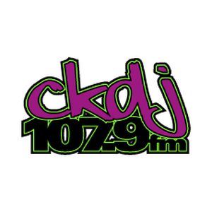 Logotipo de la emisora ​​de radio CKDJ 107.9 FM