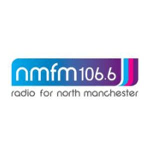 Logotipo de la emisora ​​de radio North Manchester FM 106.6