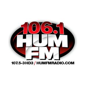 Logo de la station de radio 106.1 HUM FM
