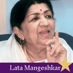 Logotipo de la emisora ​​de radio Bollywood Radio - Lata Mangeshkar