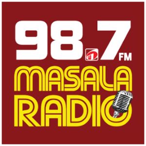 Logotipo de la emisora ​​de radio Masala Radio 98.7 FM