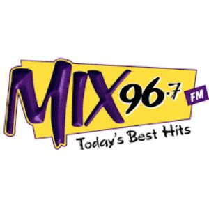 Logo of radio station KNMB Mix 96.7 FM
