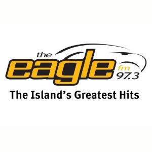 Logotipo de la emisora ​​de radio CKLR 97.3 The Eagle