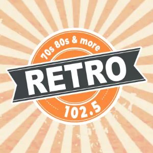 Logo of radio station KTRR Retro 102.5 FM