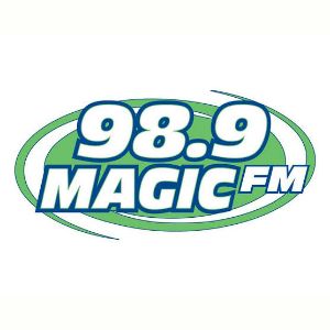 Logo of radio station KKMG 98.9 Magic FM