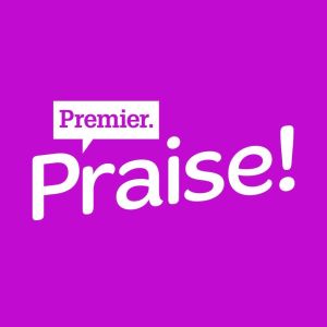 Logotipo de la emisora ​​de radio Premier Praise