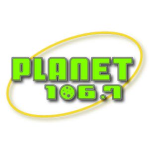 Logo of radio station KPLN Planet 106.7 FM