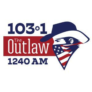 Logo of radio station KTIX 103.1 The Outlaw