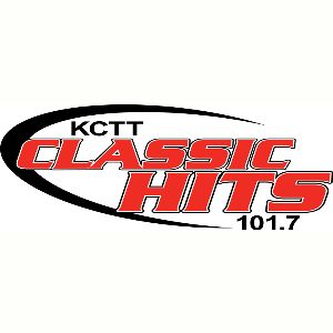 Logotipo de la emisora ​​de radio KCTT Classic Hits 101.7 FM