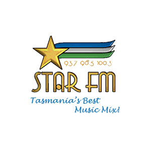 Logotipo de la emisora ​​de radio Star FM Tasmania