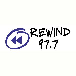 Logotipo de la emisora ​​de radio WQDC Rewind 97.7 FM
