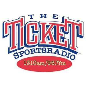 Logo of radio station KTCK - The Ticket 1310 AM / 96.7 FM