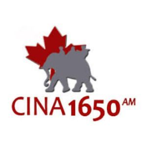 Logotipo de la emisora ​​de radio CINA RADIO 1650 AM