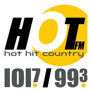 Logotipo de la emisora ​​de radio KBYB 101.7 HOT FM