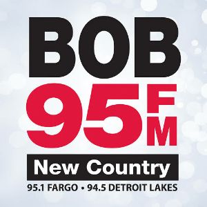 Logo of radio station KBVB BOB 95 FM