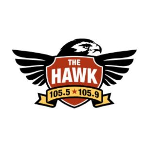 Logo of radio station KTHK 105.5 The Hawk