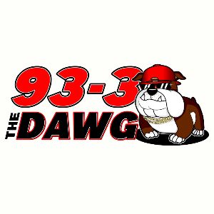 Logotipo de la emisora ​​de radio WKXD 93-3 The Dawg