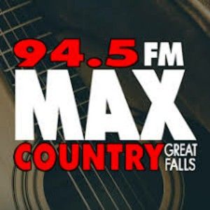 Logotipo de la emisora ​​de radio KMON Max Country 94.5 FM