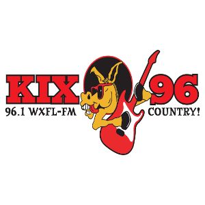 Logo of radio station WXFL KIX 96 Country