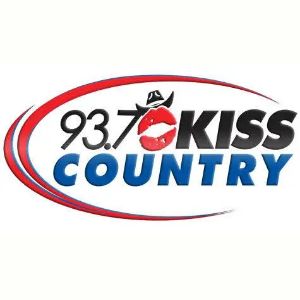 Logotipo de la emisora ​​de radio KSKS 93.7 Kiss Country
