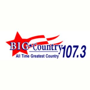 Logo of radio station KOMS Big Country 107.3 FM