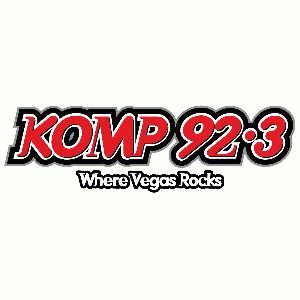 Logotipo de la emisora ​​de radio KOMP 92.3 FM