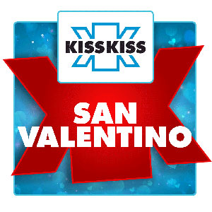 Logotipo de la emisora ​​de radio Kiss Kiss San Valentino