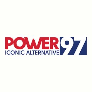 Logotipo de la emisora ​​de radio Power 97, CJKR 97.5 FM