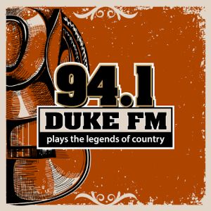 Logotipo de la emisora ​​de radio WWDK 94.1 Duke FM