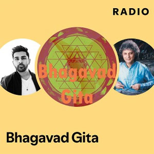 Logotipo de la emisora ​​de radio Bhagavad Gita