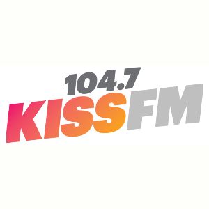 Logotipo de la emisora ​​de radio KZZP 104.7 KISS FM Phoenix