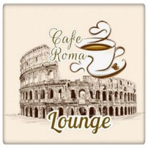 Logotipo de la emisora ​​de radio Cafe Roma Lounge