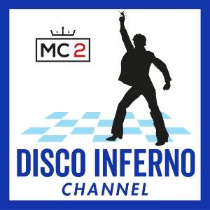 Logotipo de la emisora ​​de radio MC2 Disco Inferno Channel