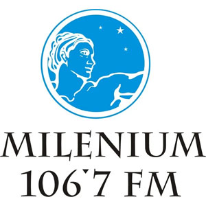 Logotipo de la emisora ​​de radio FM Milenium 106.7 FM