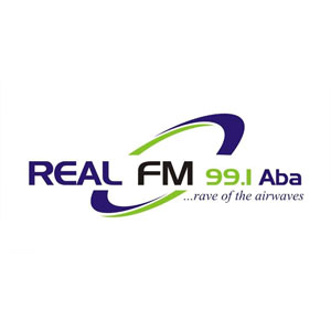 Logotipo de la emisora ​​de radio Real 99.1 FM Aba