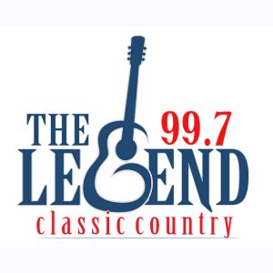 Logotipo de la emisora ​​de radio KRJO 99.7 The Legend