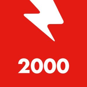 Logotipo de la emisora ​​de radio Voltage 2000