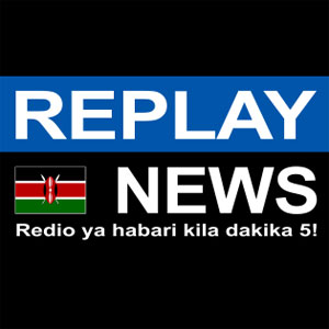 Logotipo de la emisora ​​de radio Replay News Kiswahili
