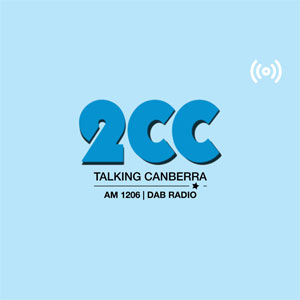 Logotipo de la emisora ​​de radio 2CC Talking Canberra