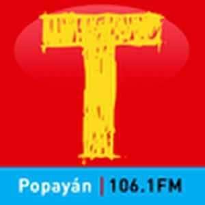 Logo of radio station Tropicana Popayán 106.1 FM