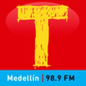Logo of radio station Tropicana Medellín 98.9 FM