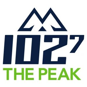 Logotipo de la emisora ​​de radio CKPK-FM 102.7 The Peak