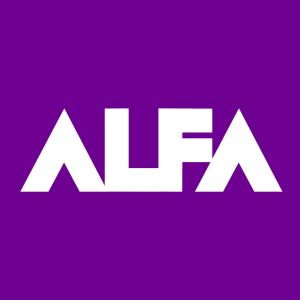 Logotipo de la emisora ​​de radio Radio Alfa AM Chile