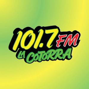 Logotipo de la emisora ​​de radio La Cotorra 101.7 FM