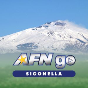 Logotipo de la emisora ​​de radio AFN Go Sigonella