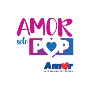 Logotipo de la emisora ​​de radio Amor Solo Pop
