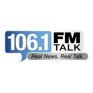Logo of radio station 106.1 FM Talk